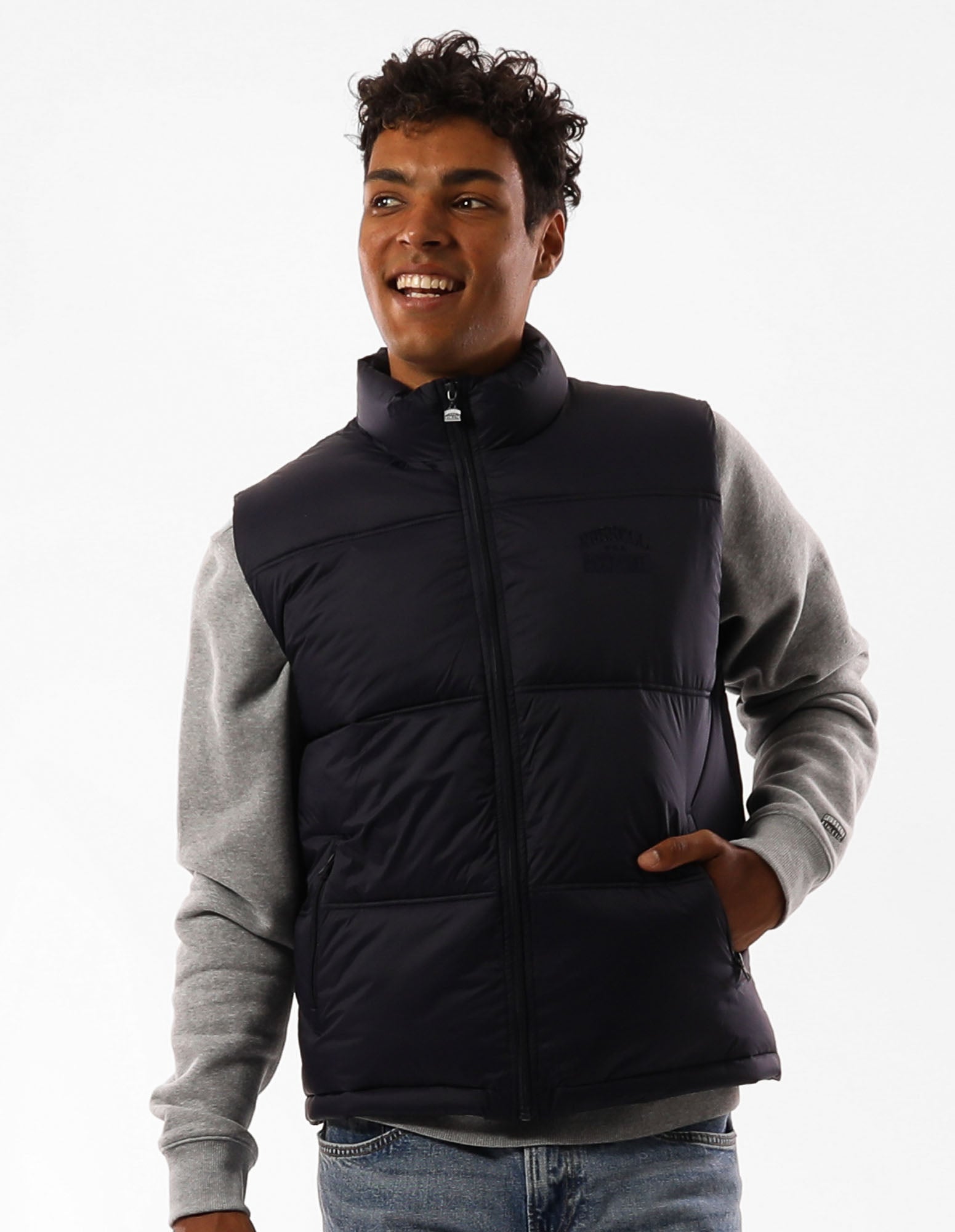 Russell Athletic Australia Men's Kennedy Puffer Vest - Navy True Since 1902