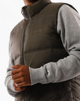 Men's Kennedy Puffer Vest - Olive - Image 