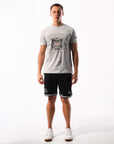 Russell Athletic Australia Men's Eagle Shield Slouch Tee - Grey Marle True Since 1902