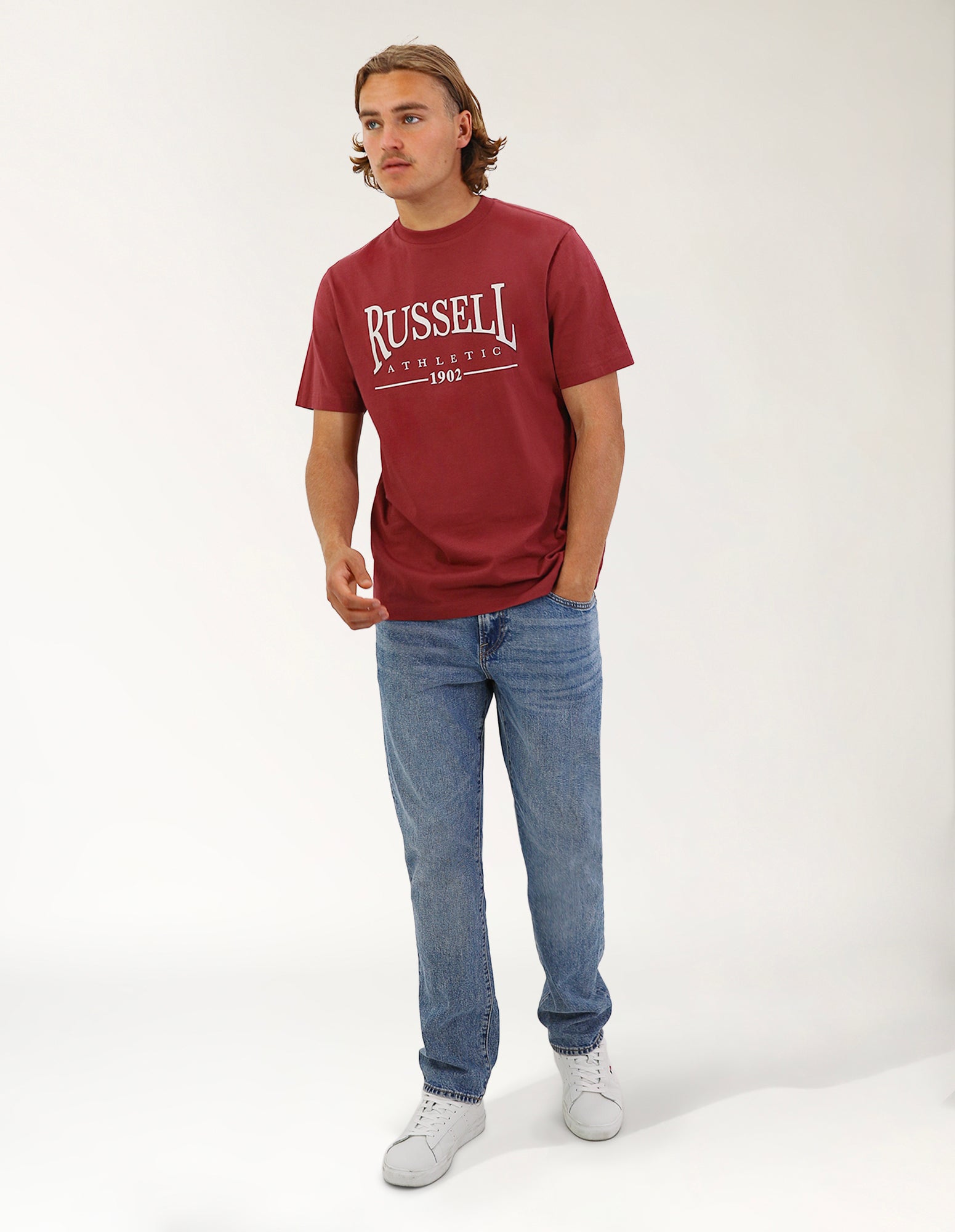 Glendale Oversized Men's Tee - Burnt Russet