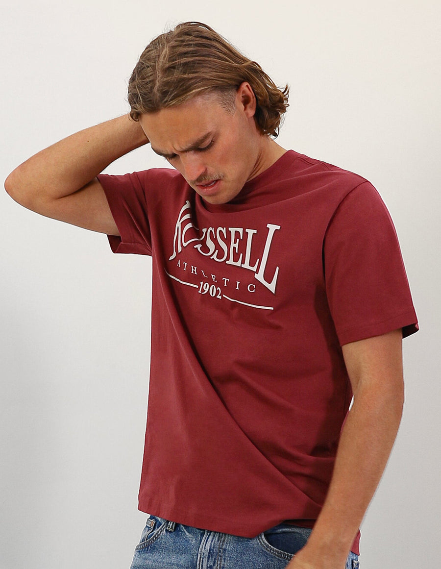 Glendale Oversized Men's Tee - Burnt Russet