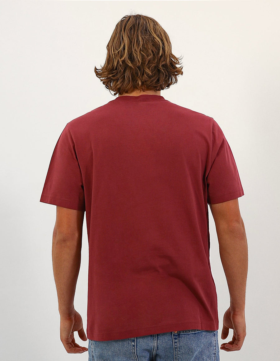 Glendale Oversized Men's Tee - Burnt Russet
