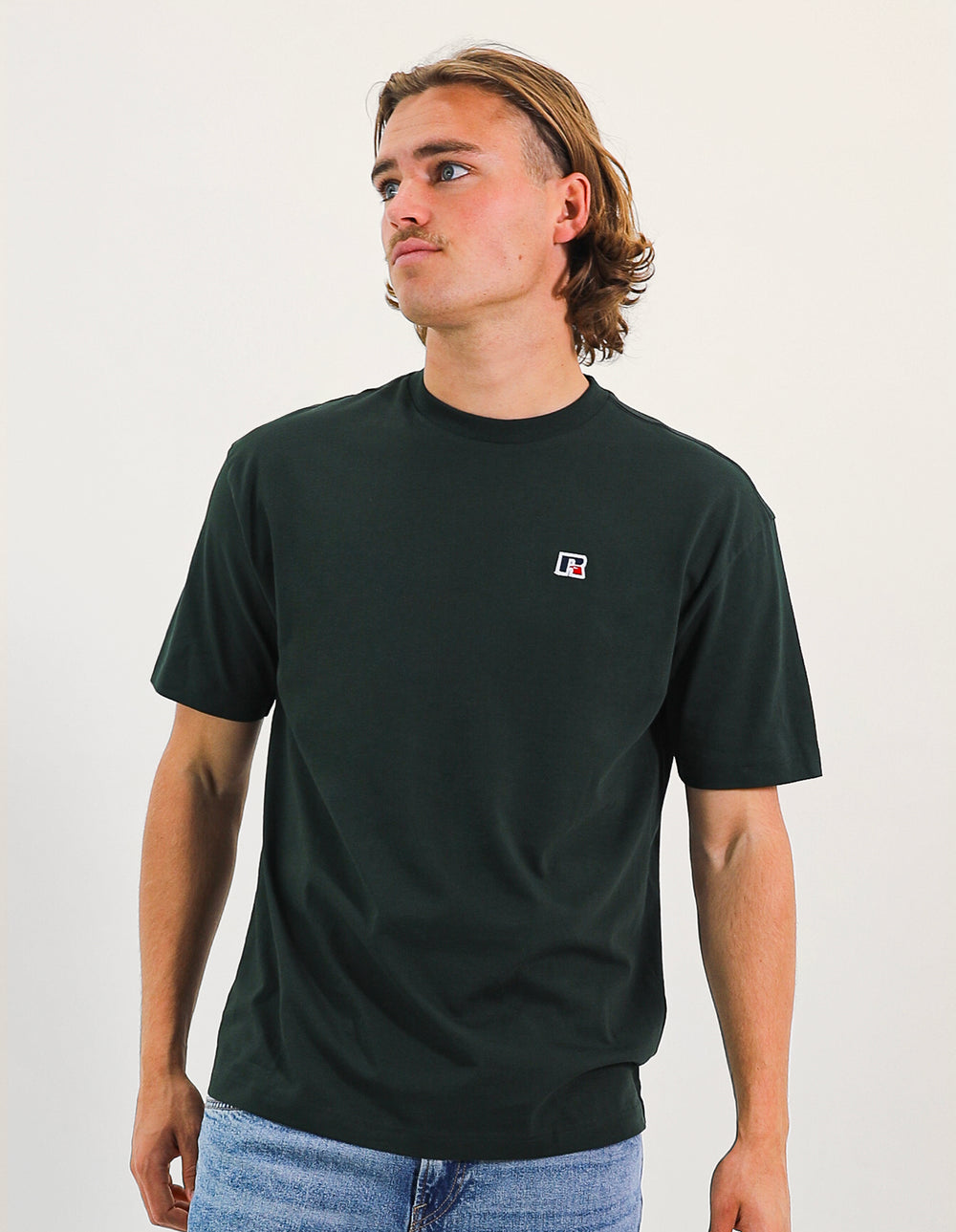 Russell Athletic Australia R Logo Oversize Men's Tee - Dark forest True Since 1902