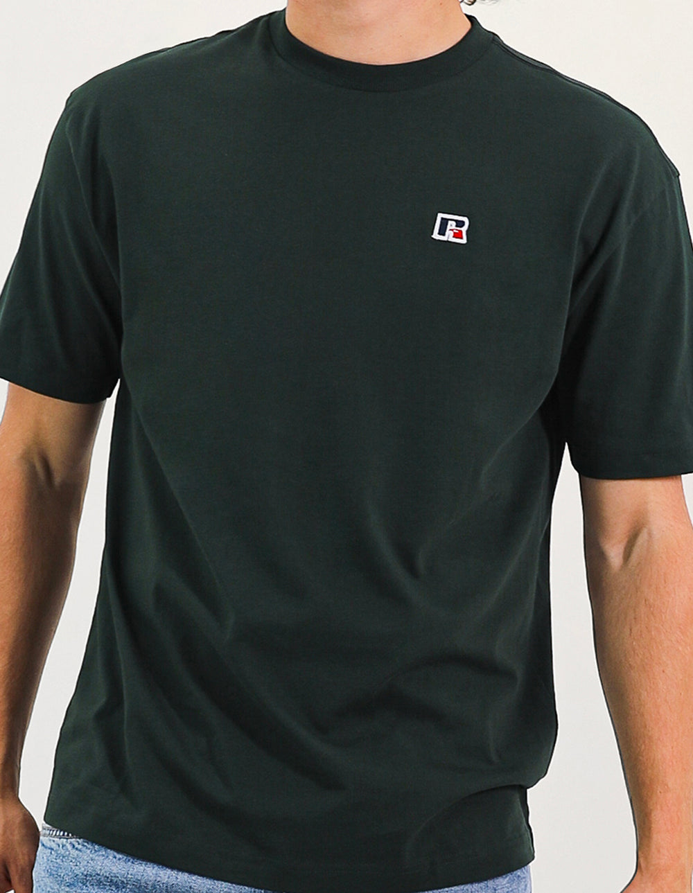 Russell Athletic Australia R Logo Oversize Men's Tee - Dark forest True Since 1902