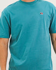 R Logo Oversize Men's Tee - Brittany Blue