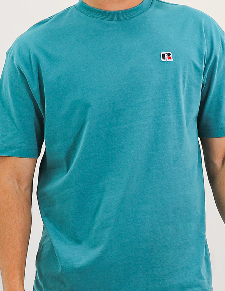 R Logo Oversize Men's Tee - Brittany Blue