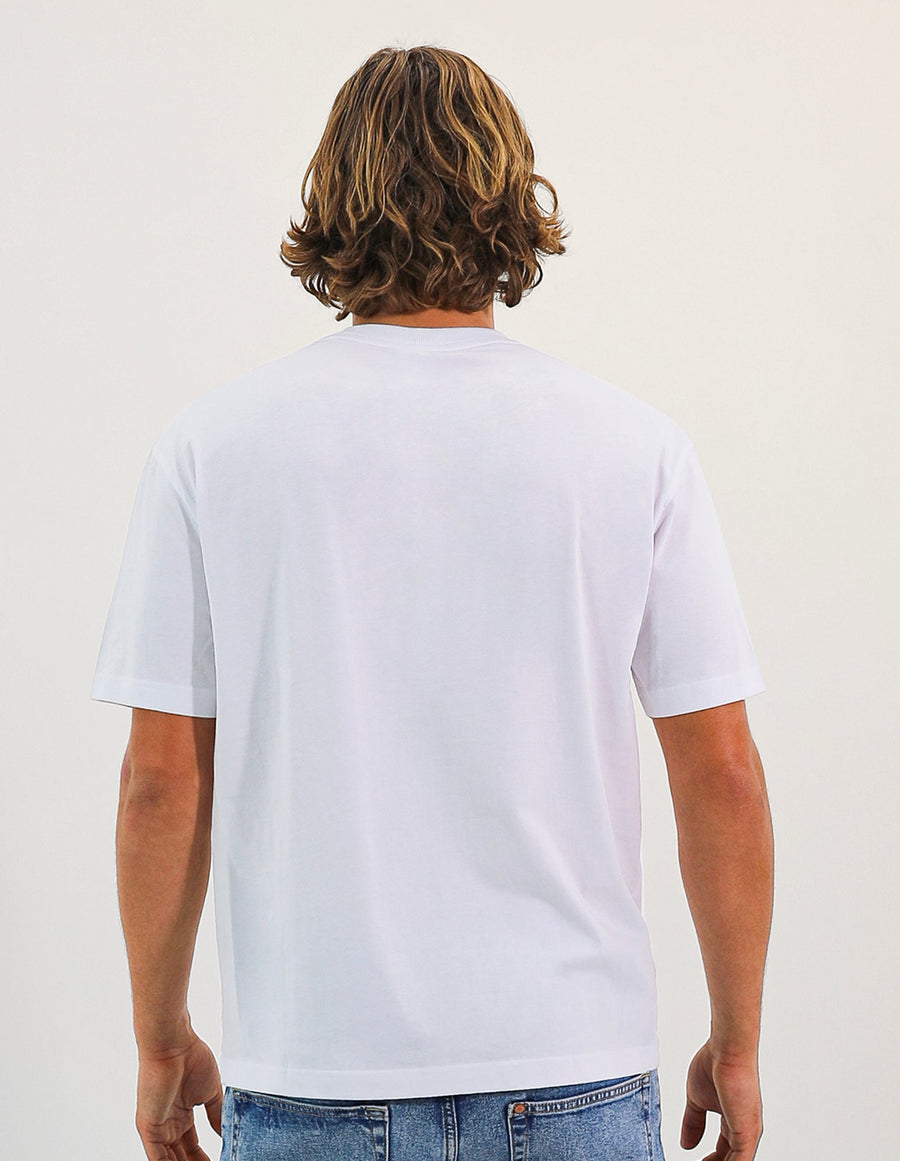 R Logo Oversize Men's Tee - White