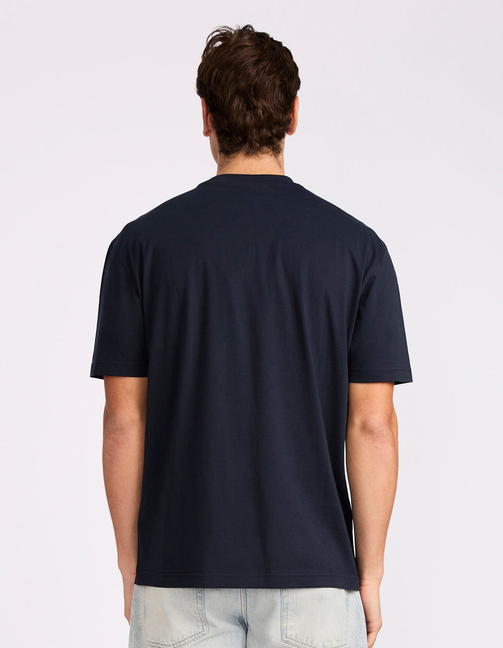 Mens R Logo Oversize Tee - Michigan Navy