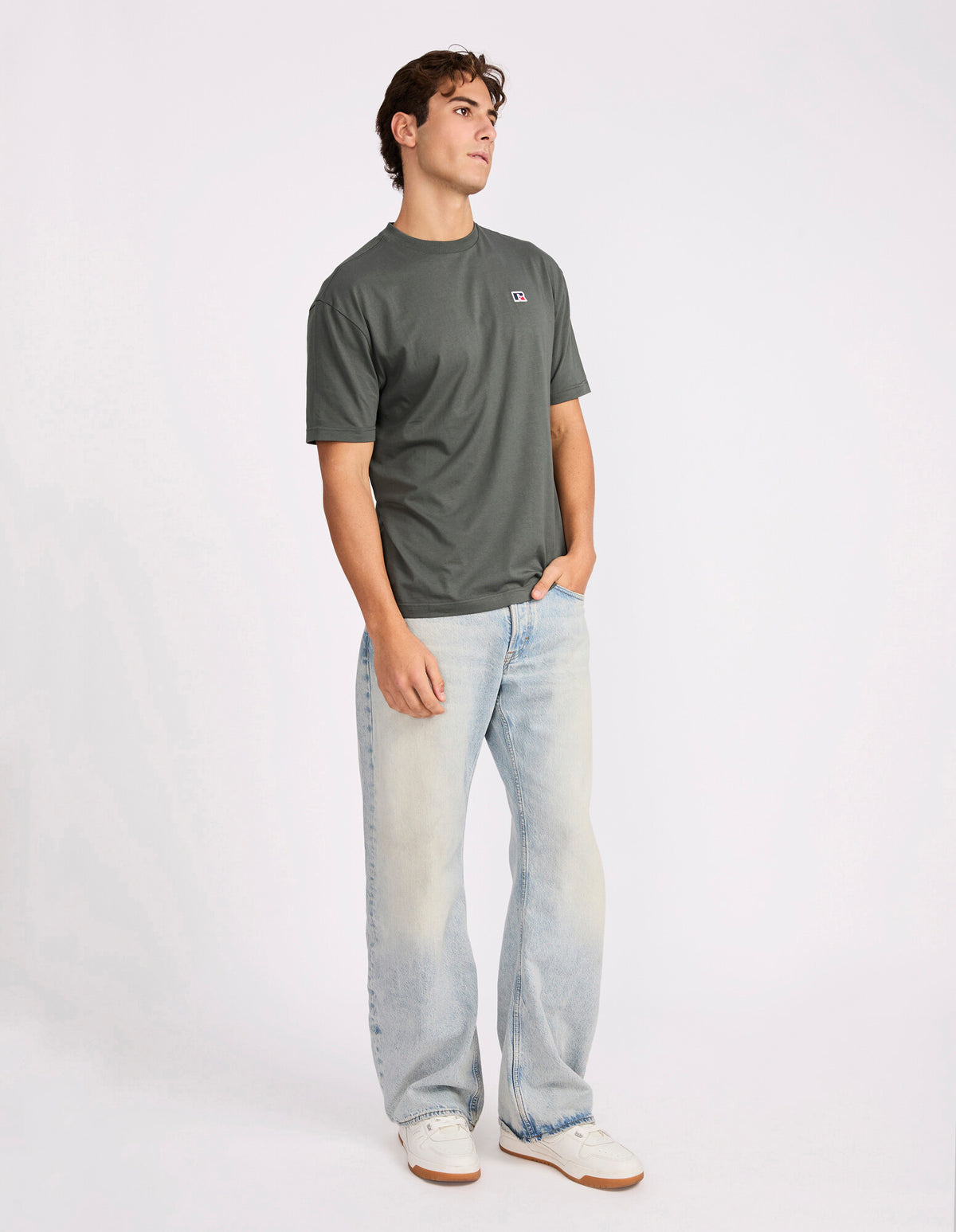 Russell Athletic Men's Oversize Tee R Logo