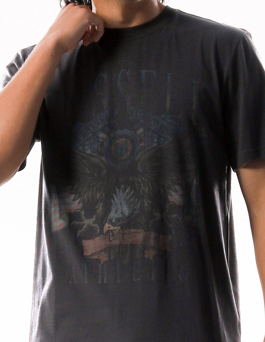 Men's Screaming Eagle Slouch Tee - Charcoal