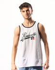 Russell Athletic Australia Men's Sport Ringer Singlet - Light Grey Marle True Since 1902