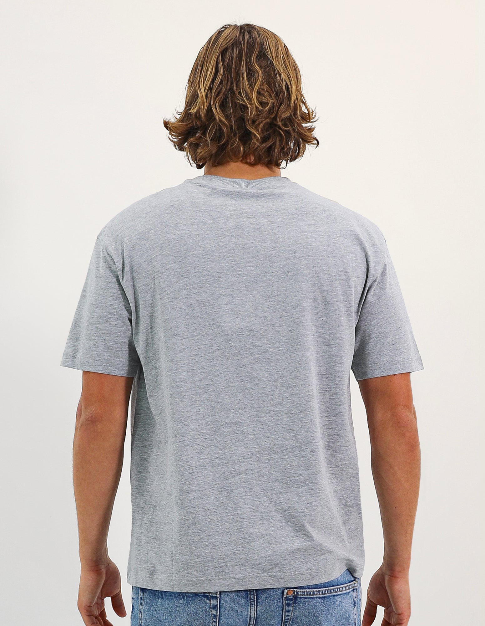 1902 Oversized Men's Tee - Grey Marle
