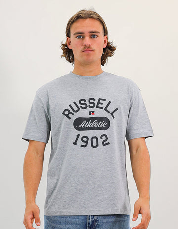 1902 Oversized Men's Tee - Grey Marle