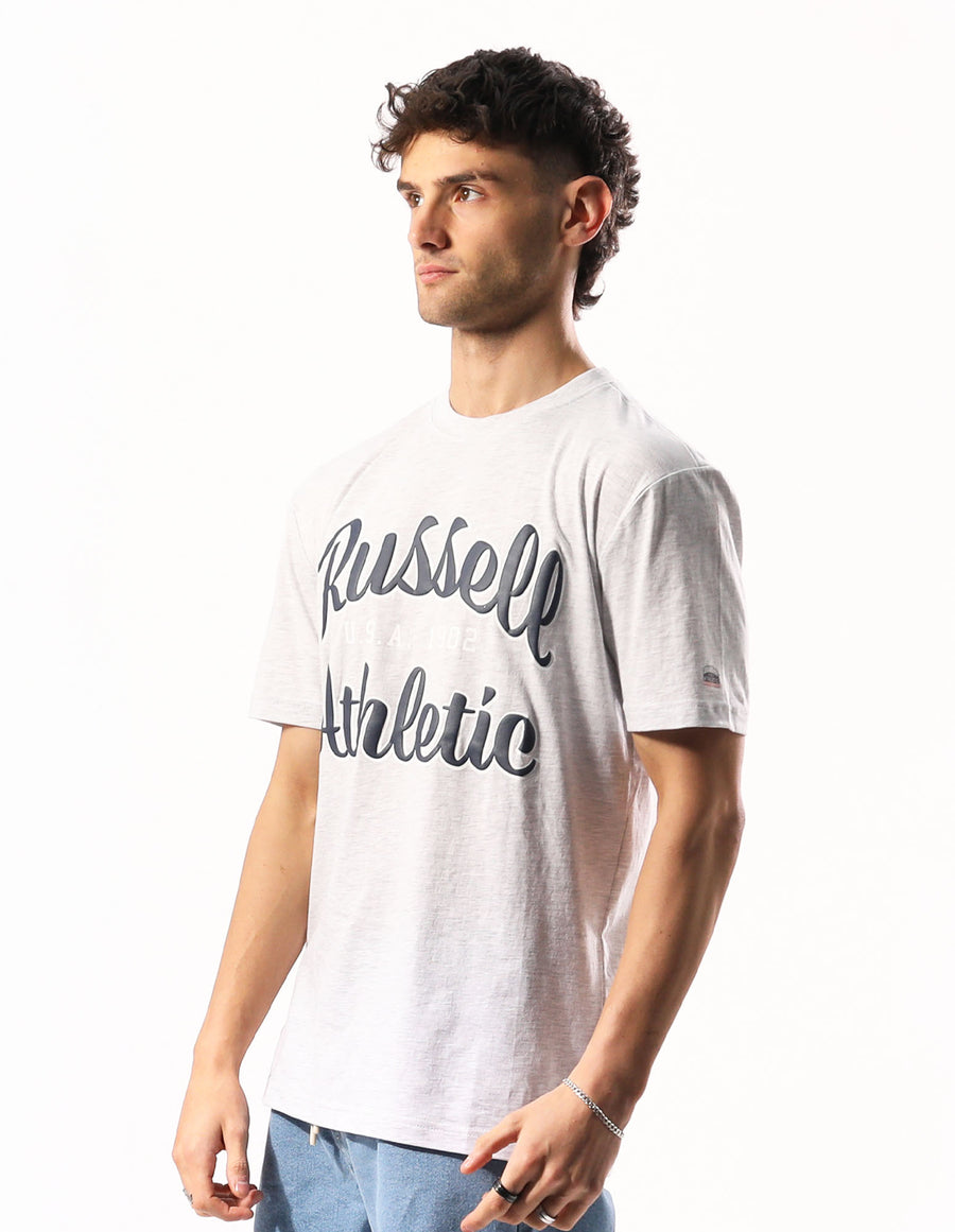 Men's Baseball Arch Tee - Light Grey Marle - Image 2