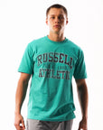 Russell Athletic Australia Men's Big Arch Outline Tee - Jade True Since 1902