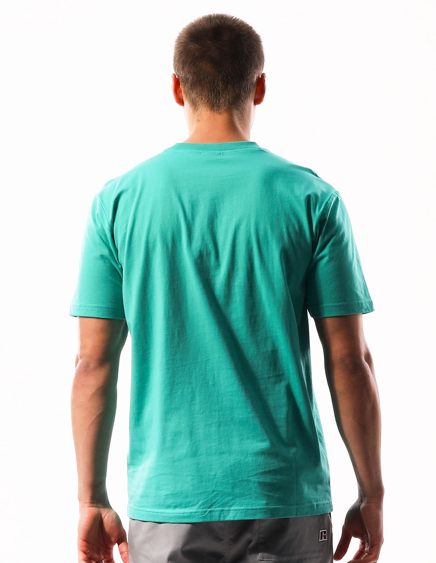 Russell Athletic Australia Men's Big Arch Outline Tee - Jade True Since 1902