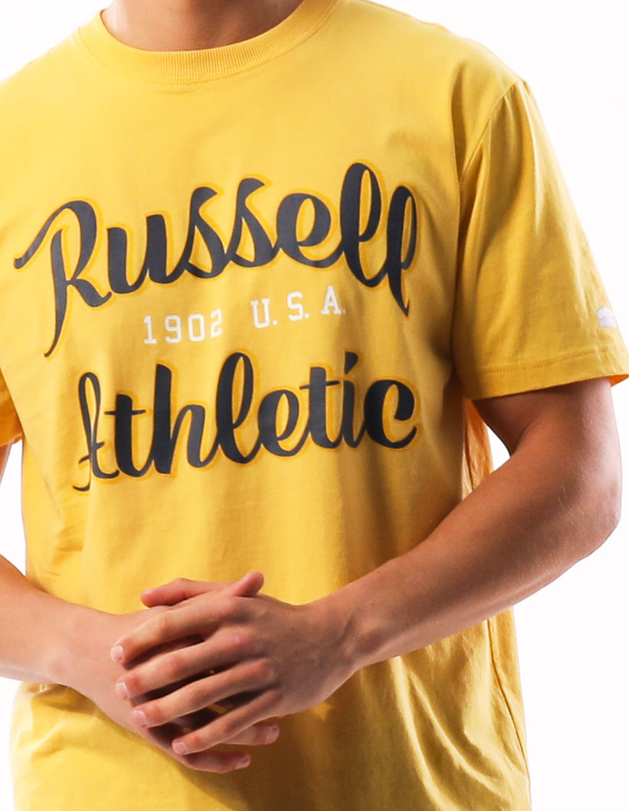 Russell Athletic Australia Men's Fenway Tee - Yella True Since 1902