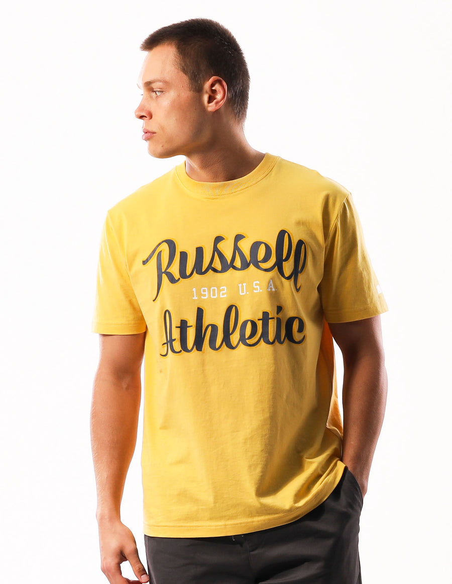 Russell Athletic Australia Men's Fenway Tee - Yella True Since 1902