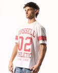 Russell Athletic Australia Men's Superbowl Oversized Tee - Stardust True Since 1902