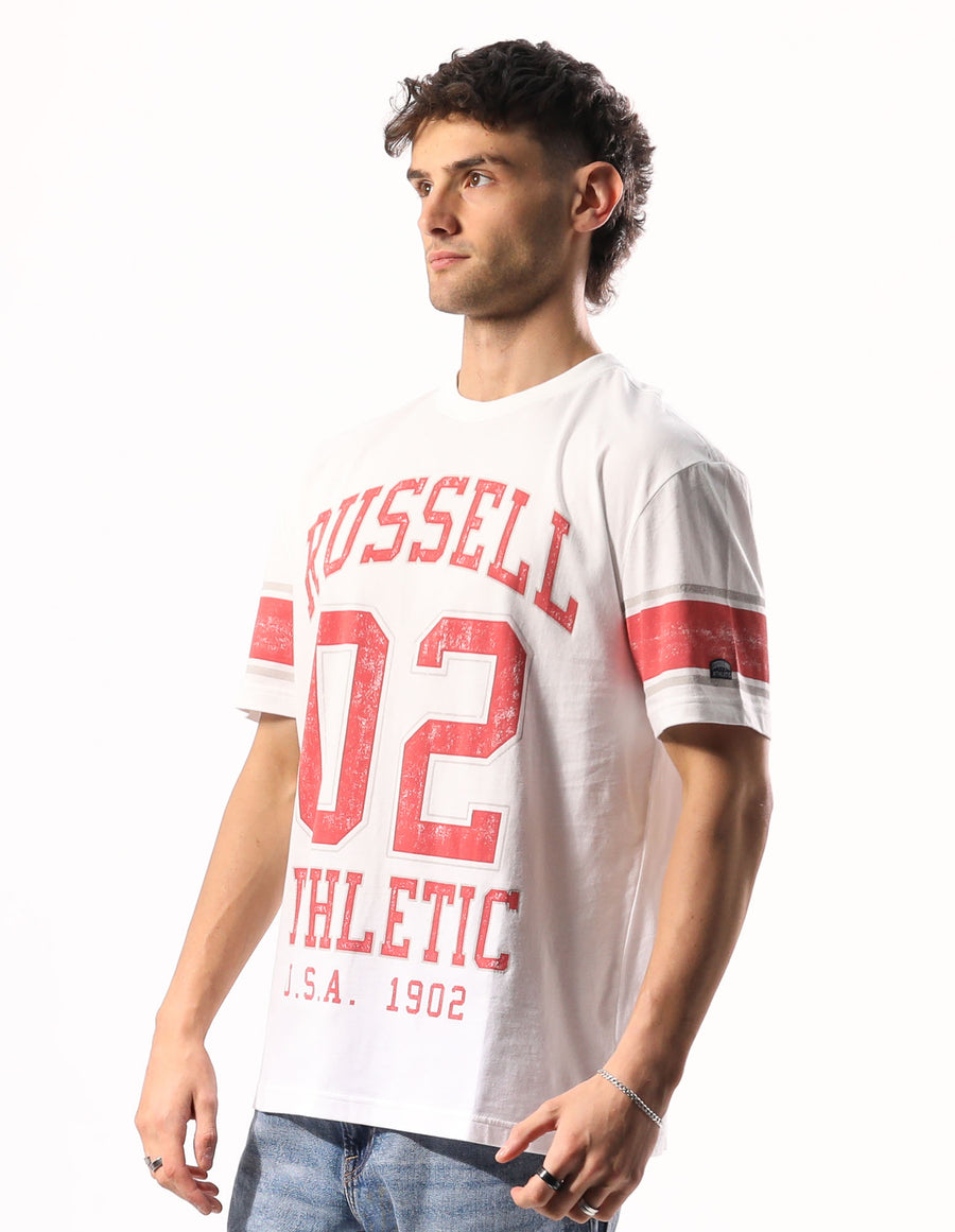 Russell Athletic Australia Men's Superbowl Oversized Tee - Stardust True Since 1902