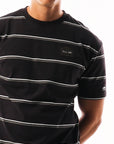 Men's Striped Arch Oversized Tee - Charcoal