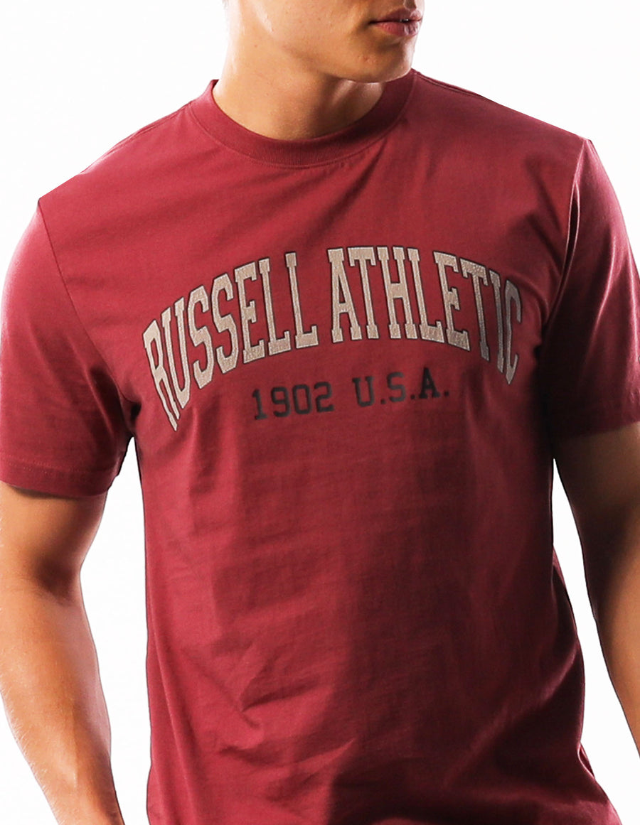 Russell Athletic Australia Men's Pasadena Tee - Burnt Russet True Since 1902