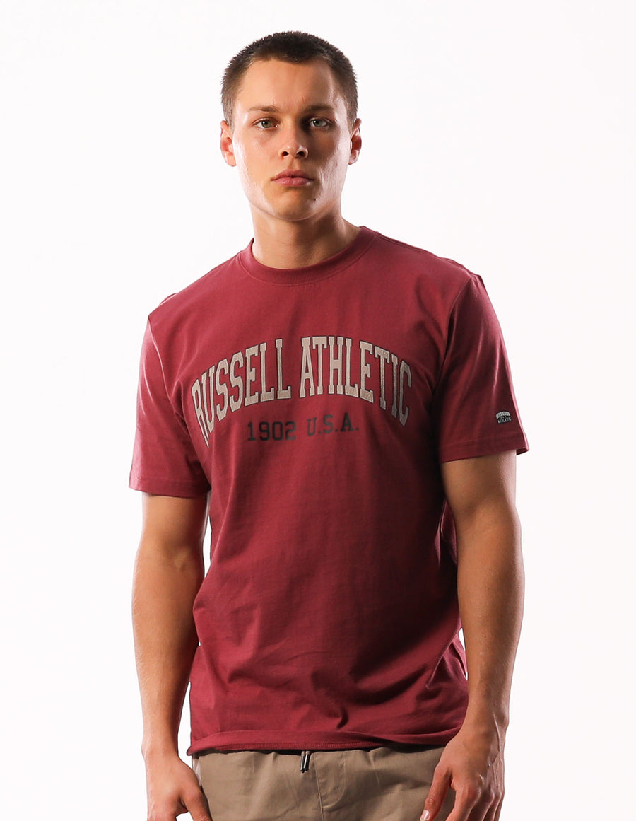 Russell Athletic Australia Men's Pasadena Tee - Burnt Russet True Since 1902