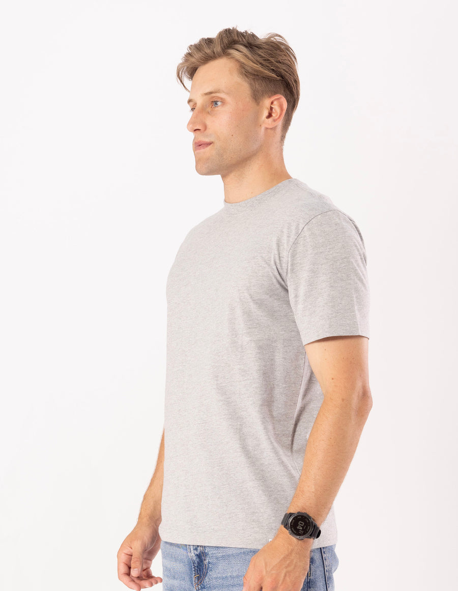 Men's Russell Blank Tee - Grey Marle - Image 3