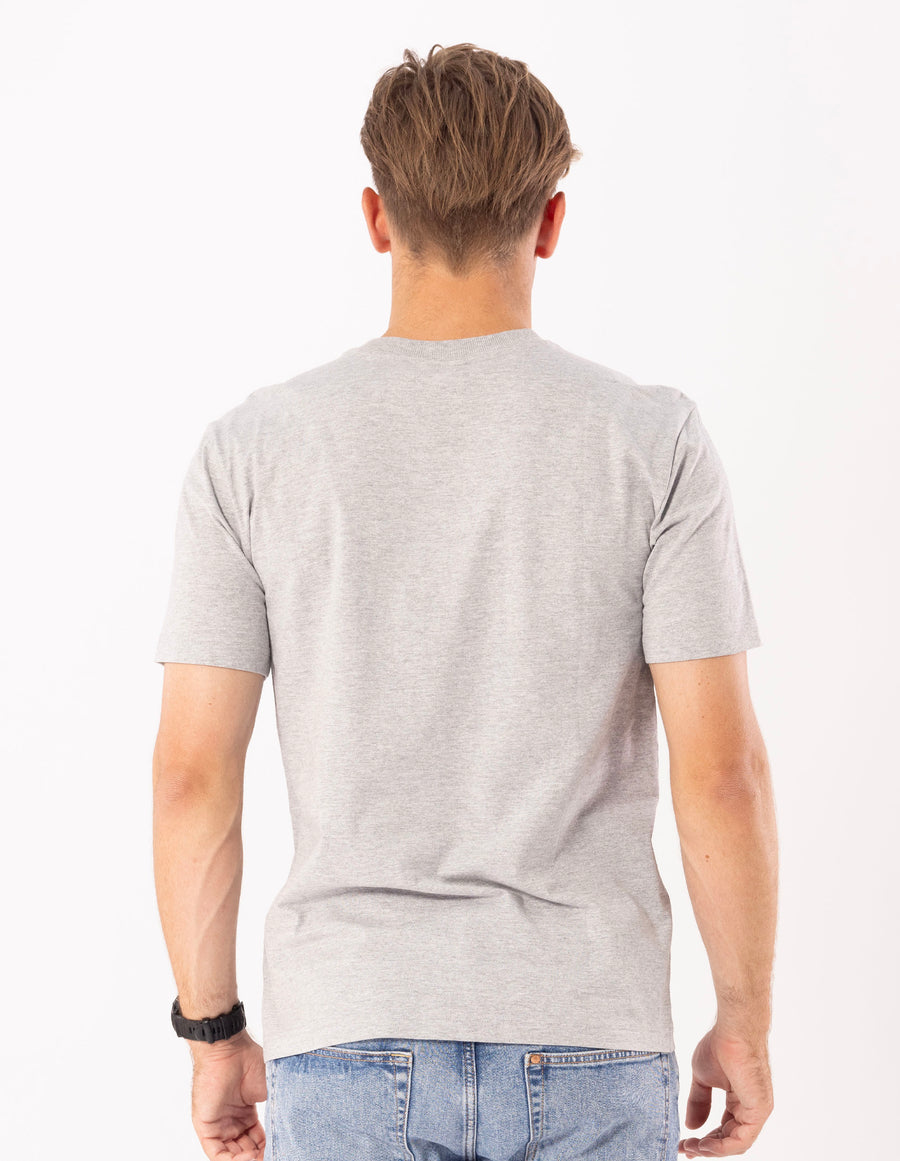 Men's Russell Blank Tee - Grey Marle - Image 4