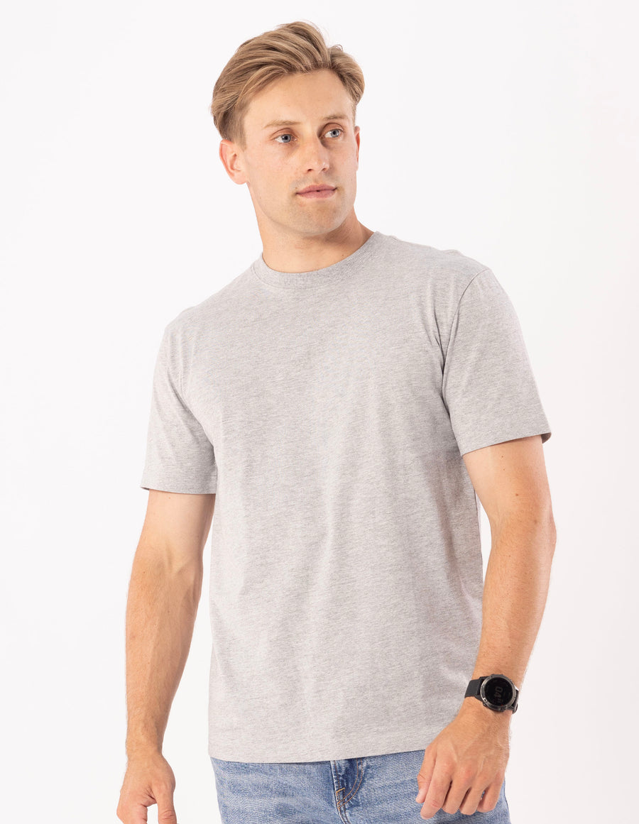 Men's Russell Blank Tee - Grey Marle - Image 2