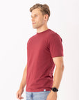 Men's Russell Blank Tee - Maroon - Image 2