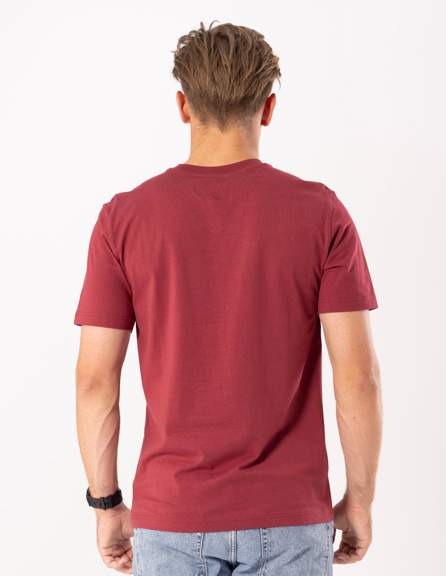 Men's Russell Blank Tee - Maroon - Image 3