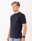 Men's Russell Blank Tee - Michigan Navy - Image 2