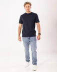 Men's Russell Blank Tee - Michigan Navy - Image 4