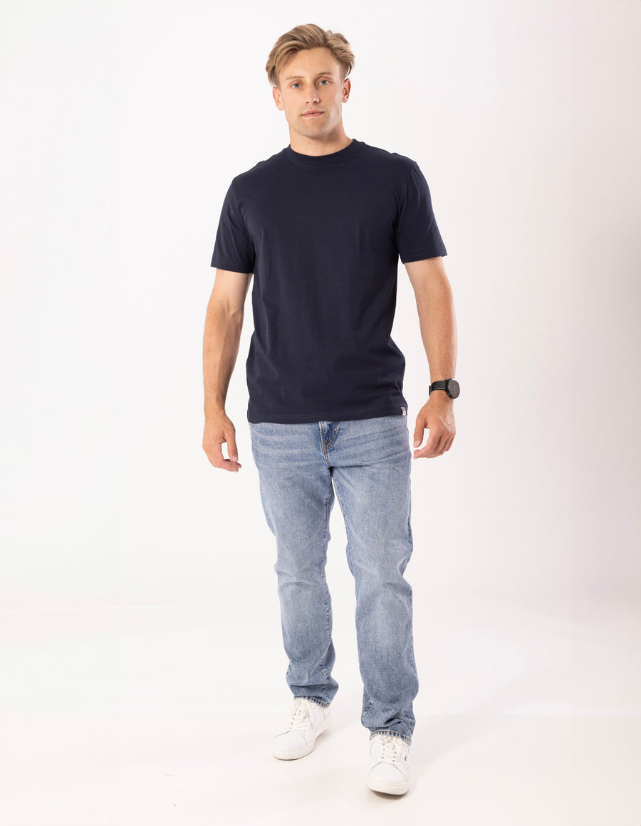 Men's Russell Blank Tee - Michigan Navy - Image 4