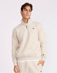 R Logo Men's Quarter Zip - Stone