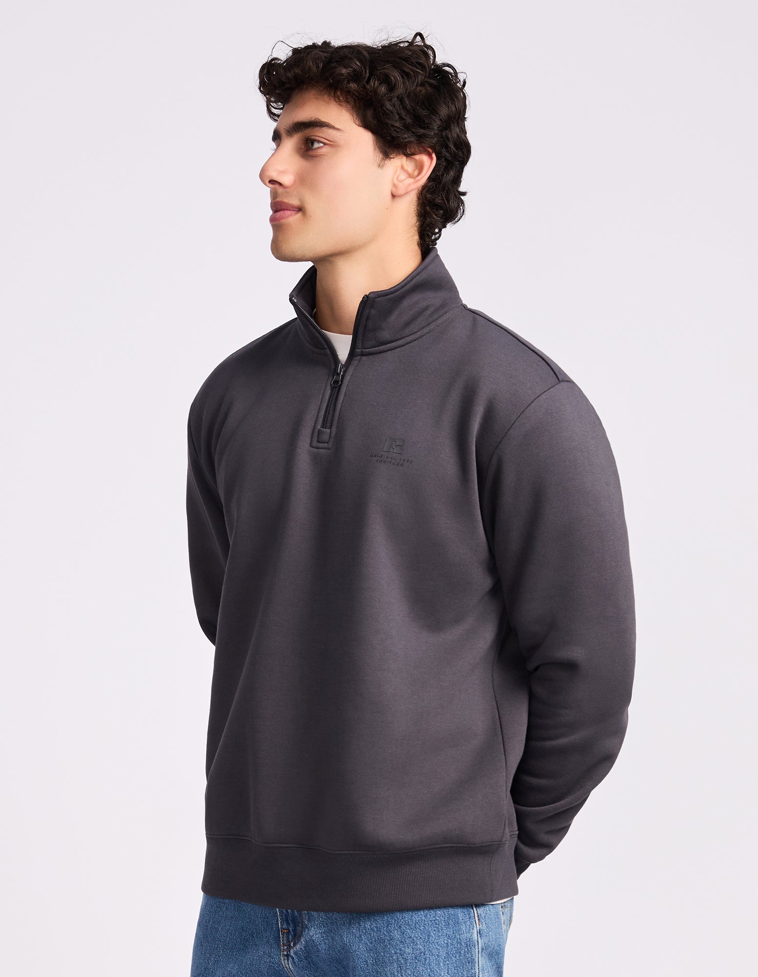Brooklyn Men's Quarter Zip - Steel