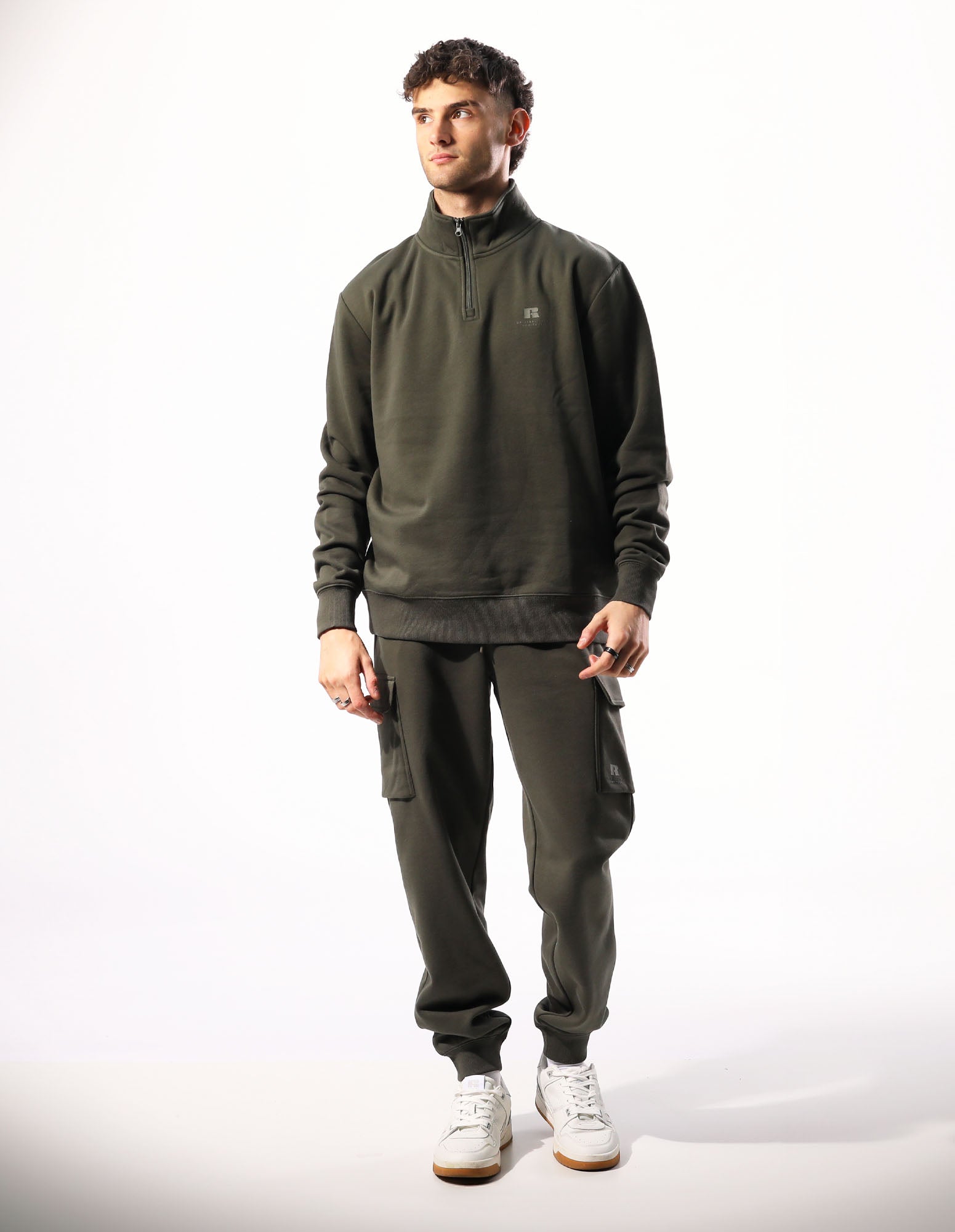 Brooklyn Men's Quarter Zip - Olive
