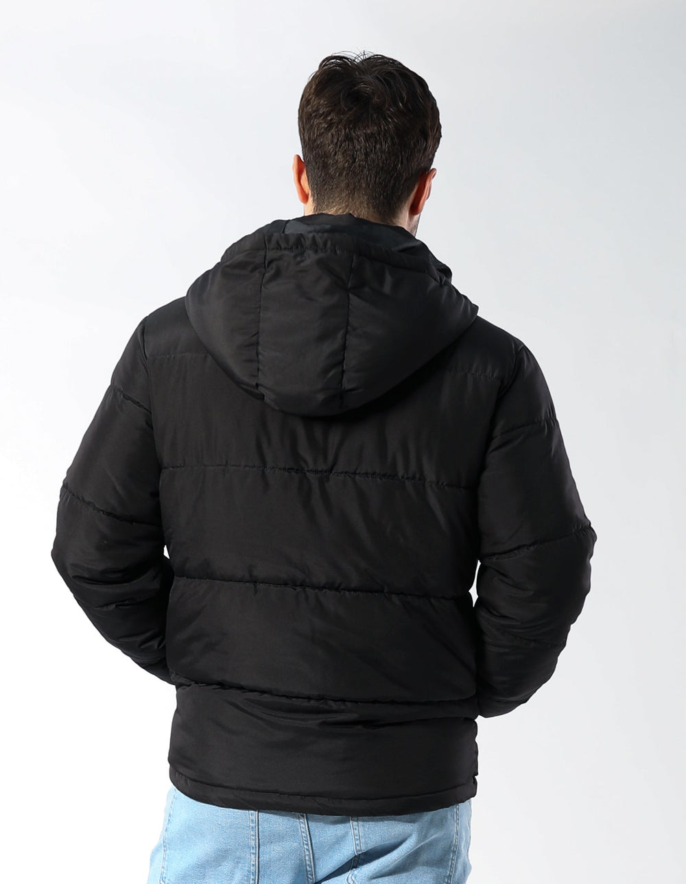 Russell Athletic Australia R Logo Puffer Jacket - Black True Since 1902
