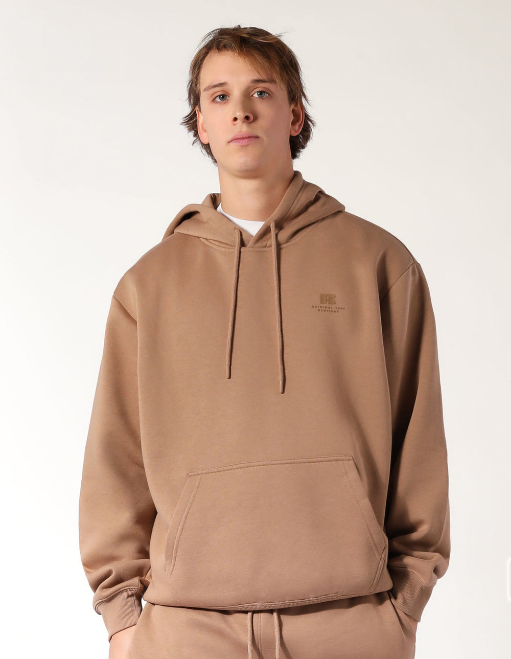 Russell Athletic Australia Brooklyn Men's Hoodie - Caramel True Since 1902