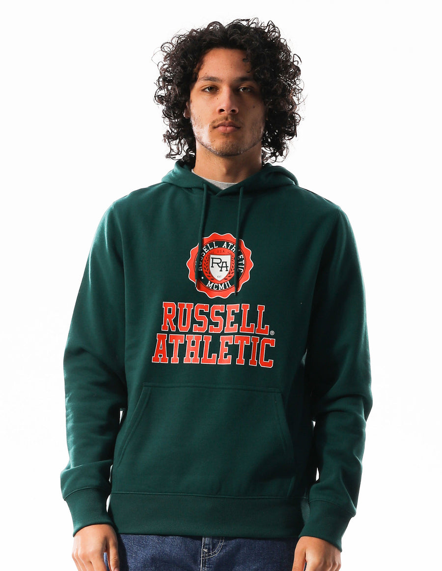 Russell Athletic Australia Men's Great Seal Hoodie - Celtic Green True Since 1902