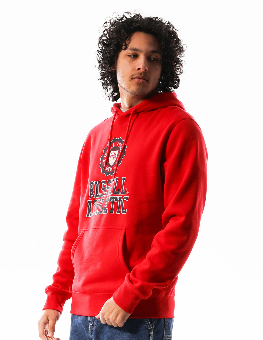 Russell Athletic Australia Men's Great Seal Hoodie - Ember Red True Since 1902