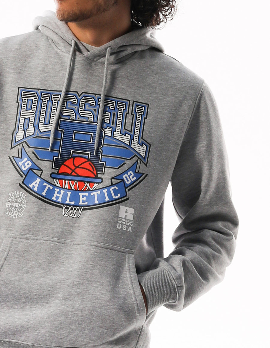 Russell Athletic Australia Men's Comp Hoodie - Grey Marle True Since 1902