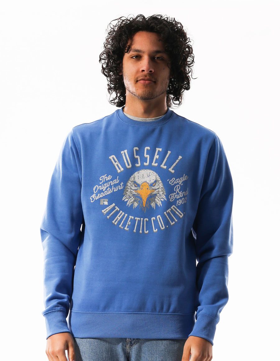 Men's Eagle R Brand Crew - Cosmic Blue - Image 1