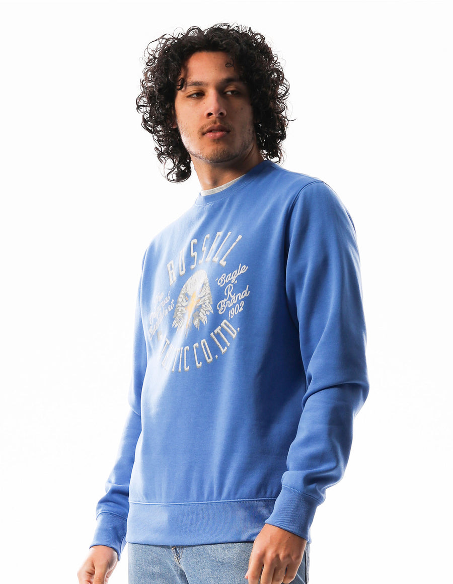 Men's Eagle R Brand Crew - Cosmic Blue - Image 2