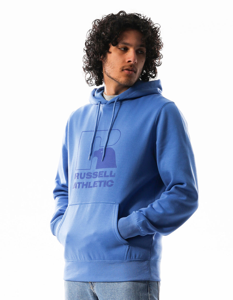 Men's Eagle Outline Hoodie - Cosmic Blue - Image 2