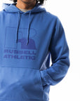 Men's Eagle Outline Hoodie - Cosmic Blue - Image 4