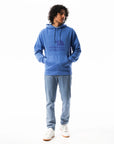 Men's Eagle Outline Hoodie - Cosmic Blue - Image 5