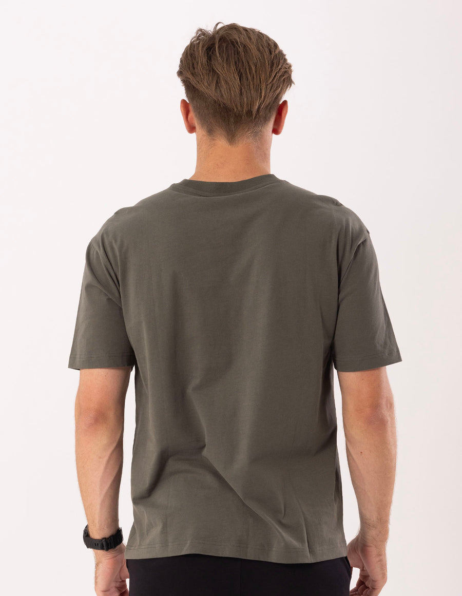 Men's Brooklyn Oversize Tee - Olive - Image 4