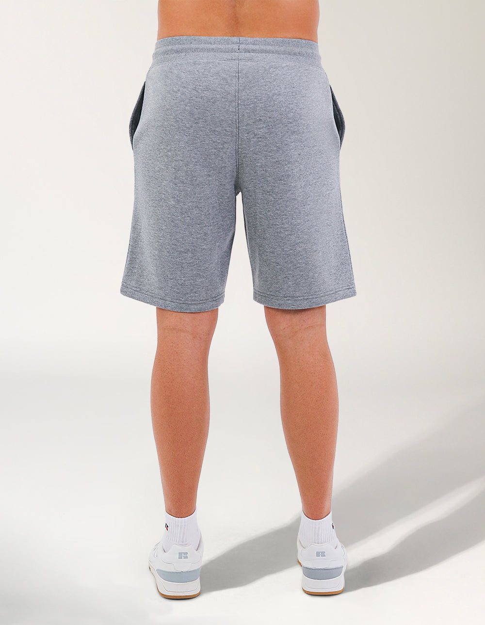Brooklyn Loose Fit Mens Trackshort - Mid Grey Marle